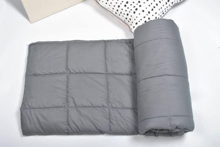 grey heavy weight blanket